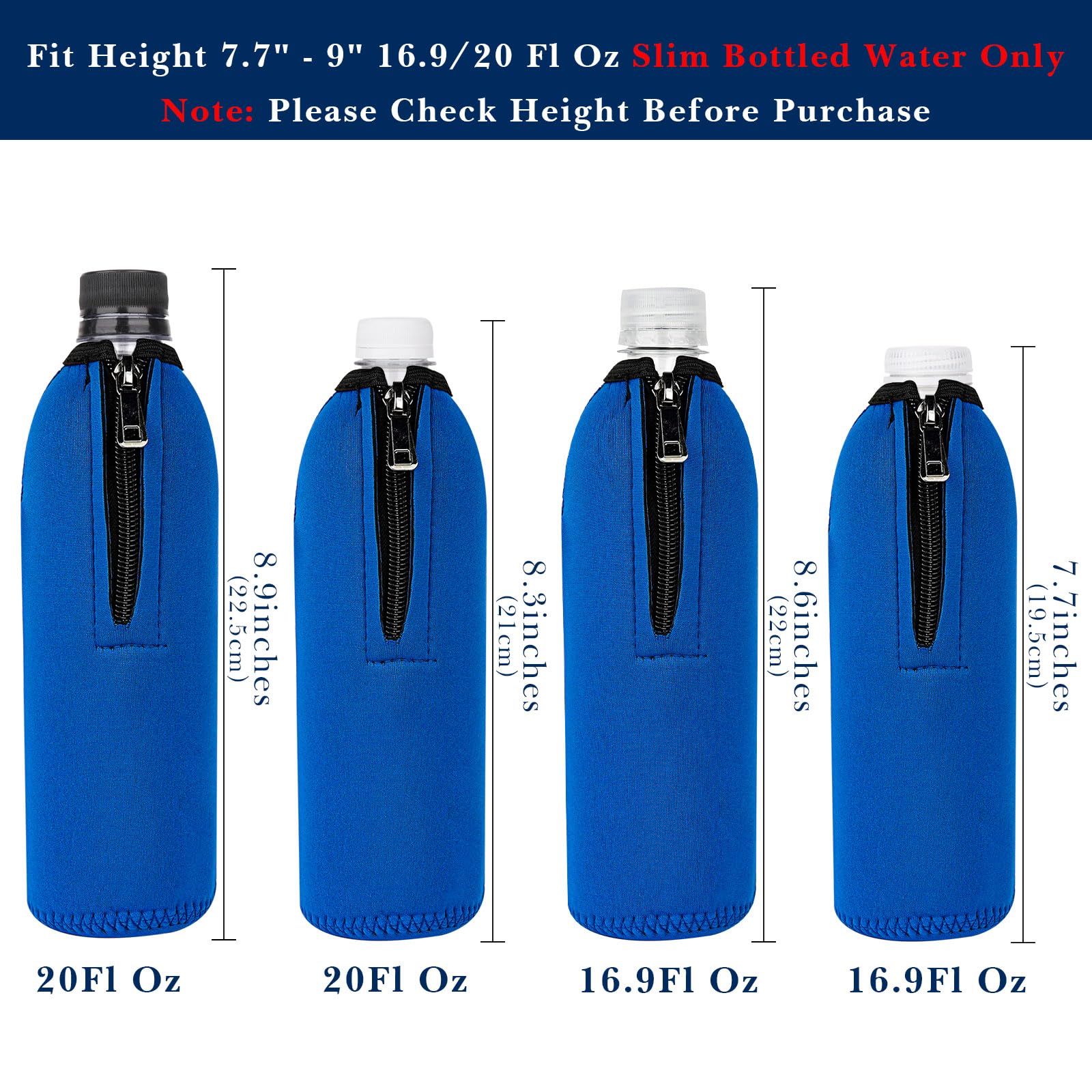 Linkidea Disposable Water Bottle Sleeve Compatible with Smartwater 16.9/20Fl Oz, Evian 16.9Fl Oz - Image 2