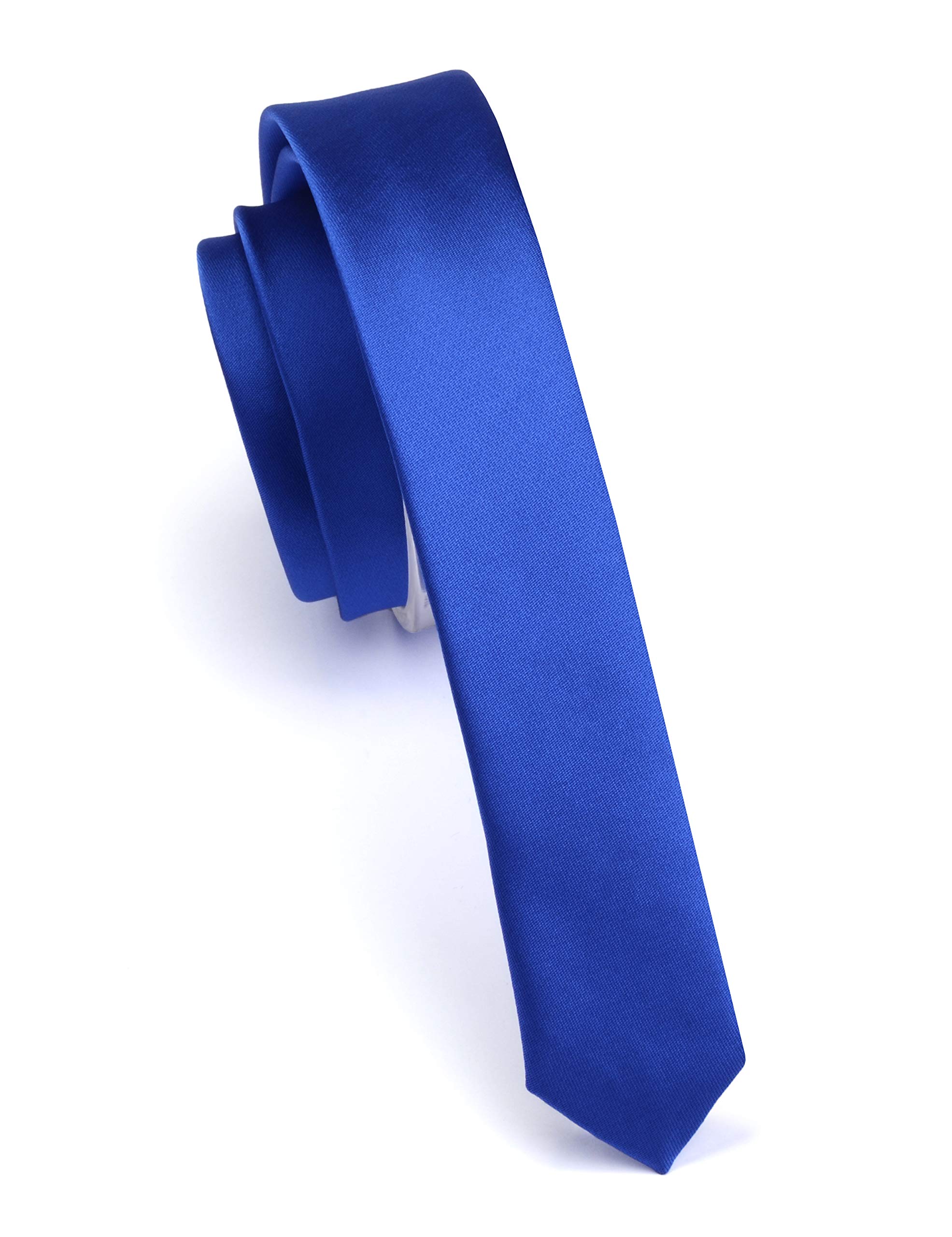 Gusleson1.38"（3.5cm） Solid Color Formal Necktie For Men + Gift Box