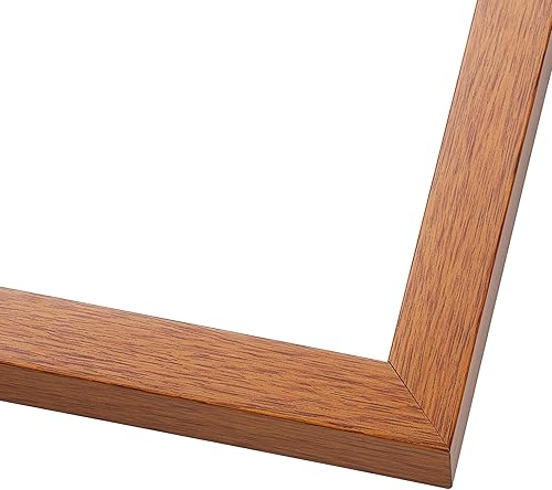 Miniatura 4 de Marco de fotos de madera tradicional de nuez de miel de 12 x 14 pulgadas con plexiglás acrílico UV, parte trasera de tablero de espuma y accesorios