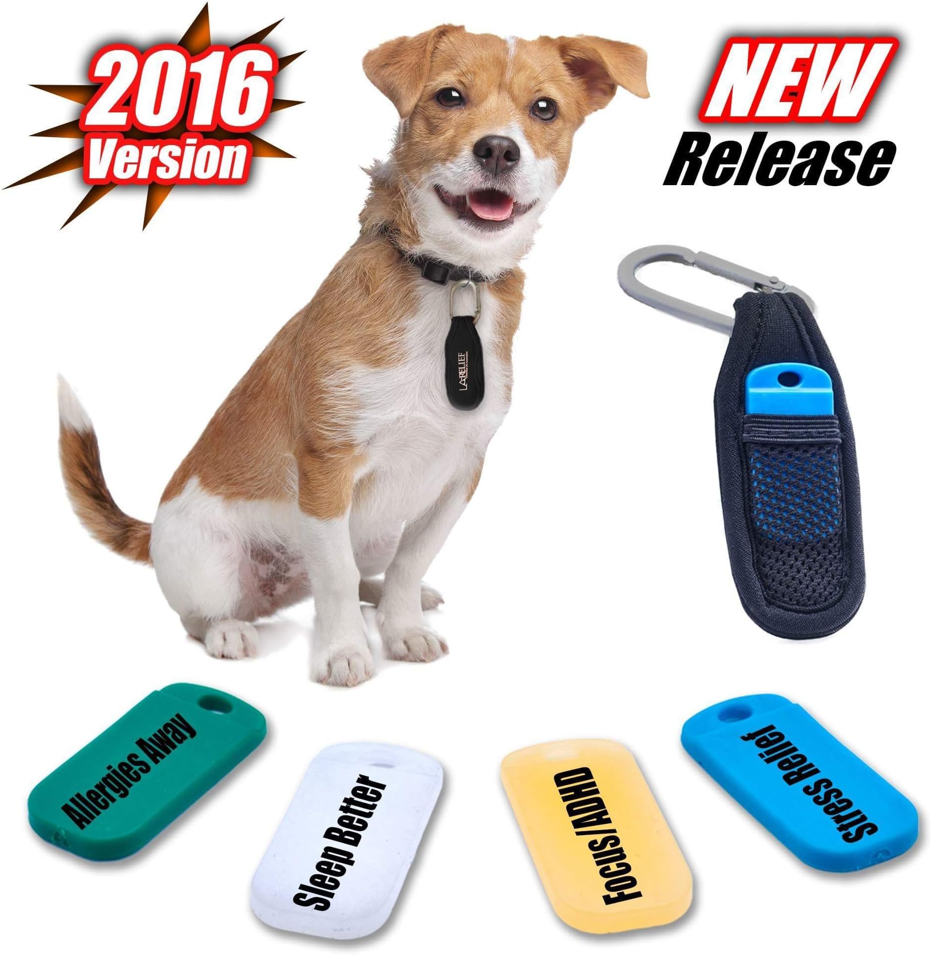 Essential Oils Dog Collar Clip, Reduces Stress, Relieves Allergies, Enhances ...