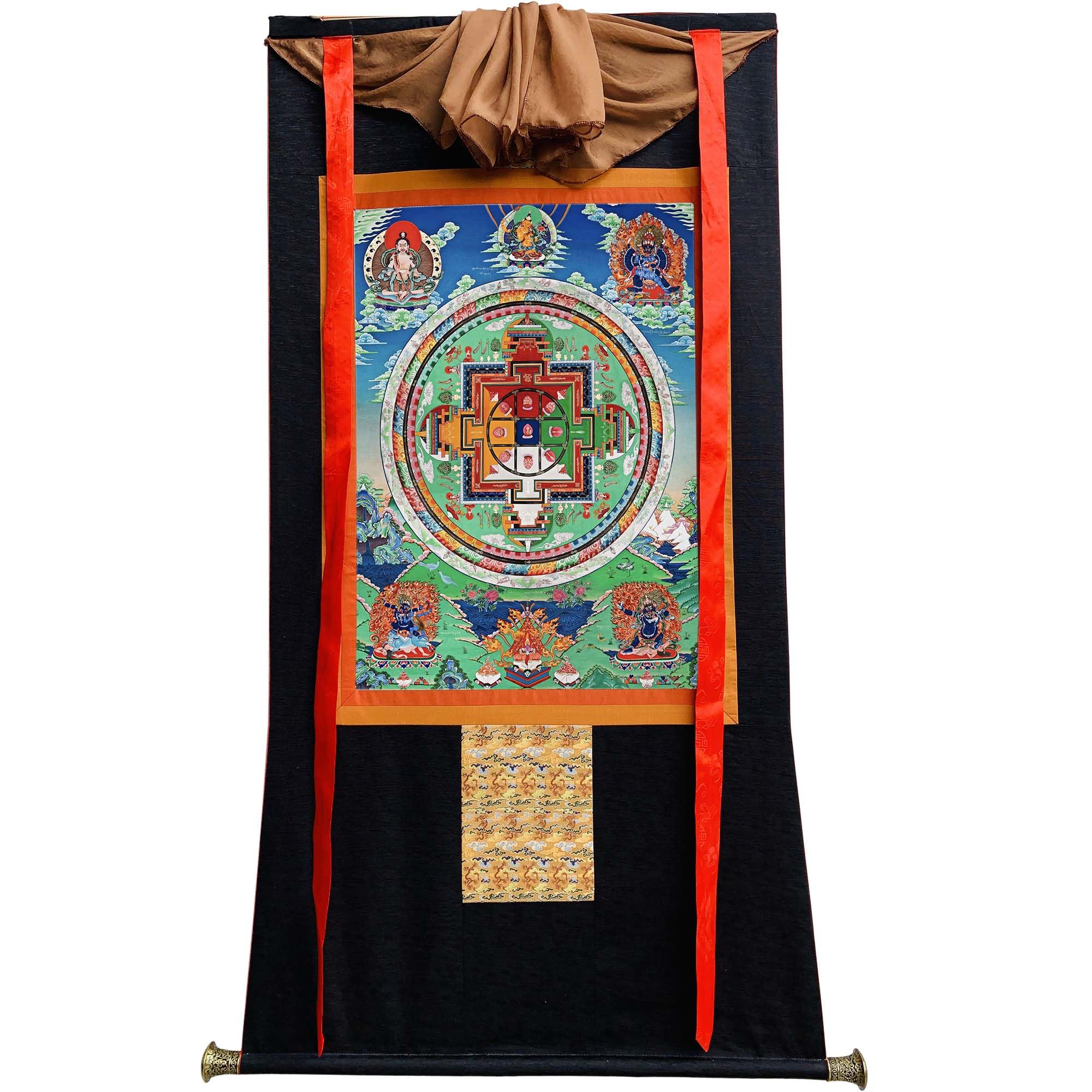 Amazon.co.jp: Gandhanra チベットタンカアート - Vajrabhairavaの