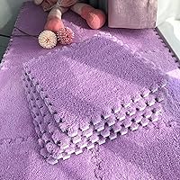 Vista 9 de Juego de 12 alfombrillas de juego de rompecabezas de azulejos entrelazadas de espuma EVA suave, alfombrillas protectoras para el suelo