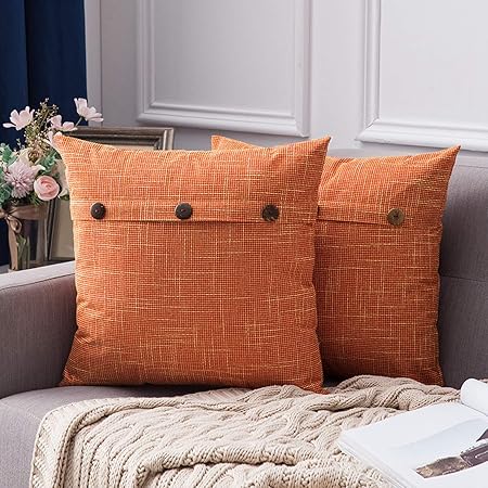 orange pillows amazon