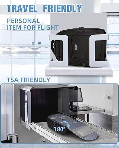 Miniatura 6 de Mochila CPAP, bolsa de viaje CPAP con compartimento para laptop de 15.6 pulgadas, mochila de viaje grande y organizada compatible con máquina Resmed