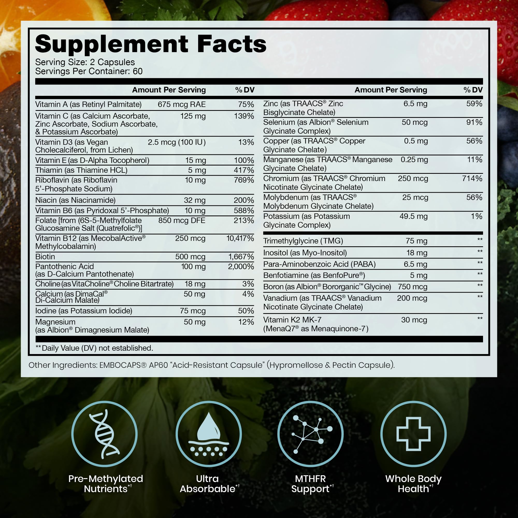Pure Therapro Rx Methyl Multi Without Iron, Multivitamin, 120 Capsules — Amazon image 2