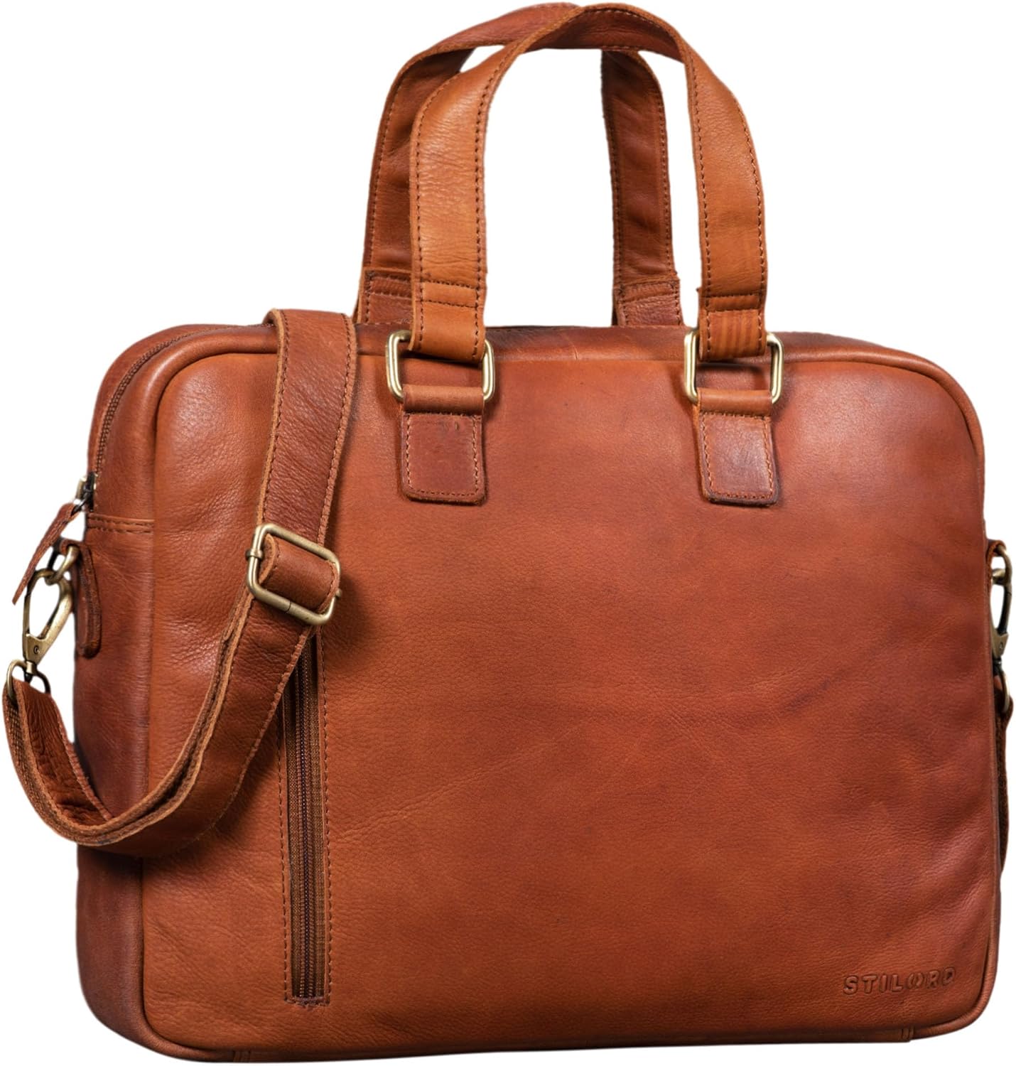 Borsa Business Donna STILORD 'Claire' In Vera Pelle - Per Laptop 15 Pollici - Elegante E Pratica - Foto 4