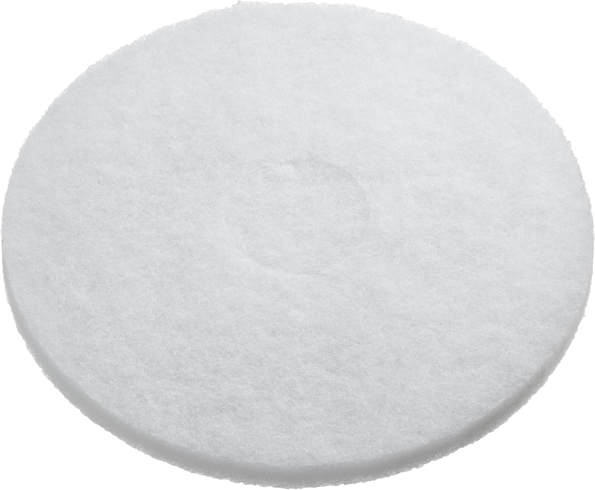 Floor Pad, White, 330 mm | pack of 5 | for dry polishing and buffing | reusable and washable polishing pad, resists clogging and loading