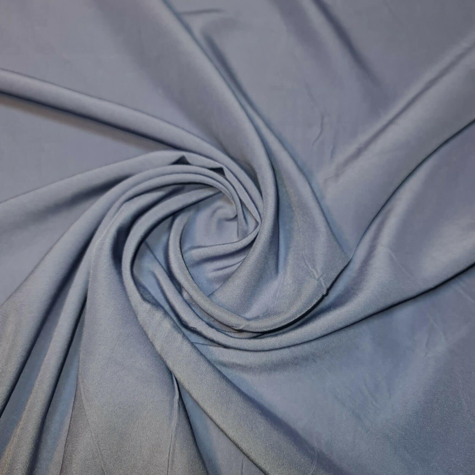 Soft Peach Skin Powder Touch Dress Craft Lining Fabric Material 44" Wide Available in 8 Colours (New Blue, 1 Meter) — image 1