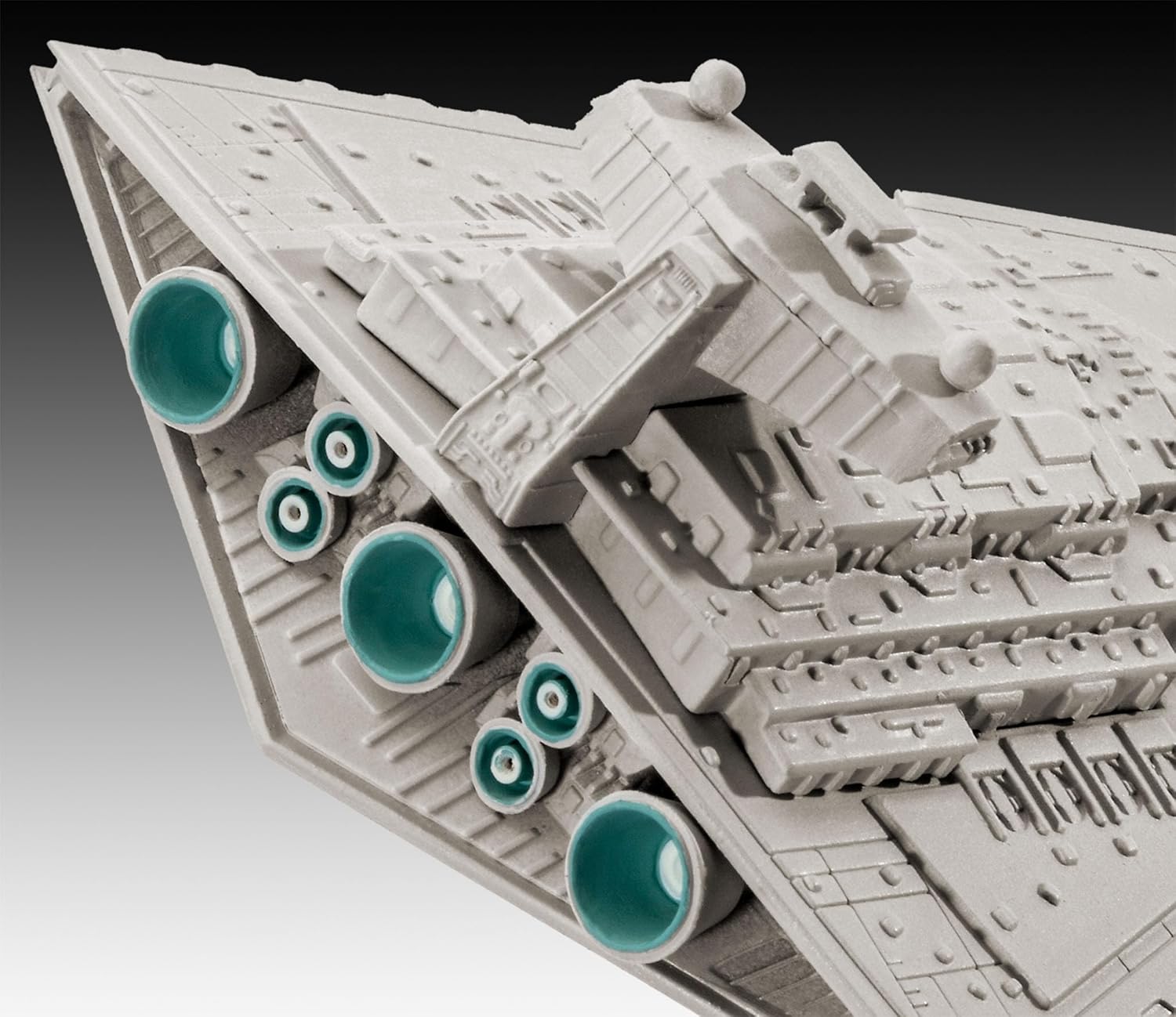 Revell 63609 Model Kit Star Wars Imperial Star Destroyer Scale 1:12300, Level 3, Faithful Replica with Many Details, Model Set with Basic Accessories, Easy Gluing and Painting, 63609