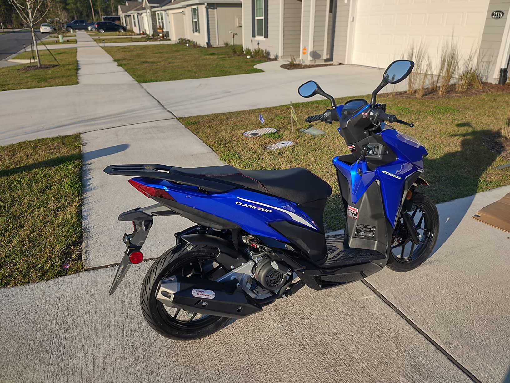 168cc Modified $58/mo - Finance HHH Clash 200 EFI Scooter Gas Street Scooter 168cc ...
