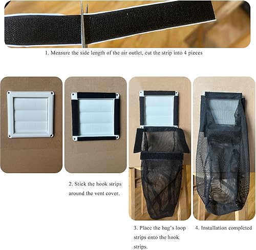 Miniatura 4 de Prriudy Bolsa de pelusa para secadora, ventilación al aire libre, bolsa de pelusa para ventilación interior, 2 paquetes