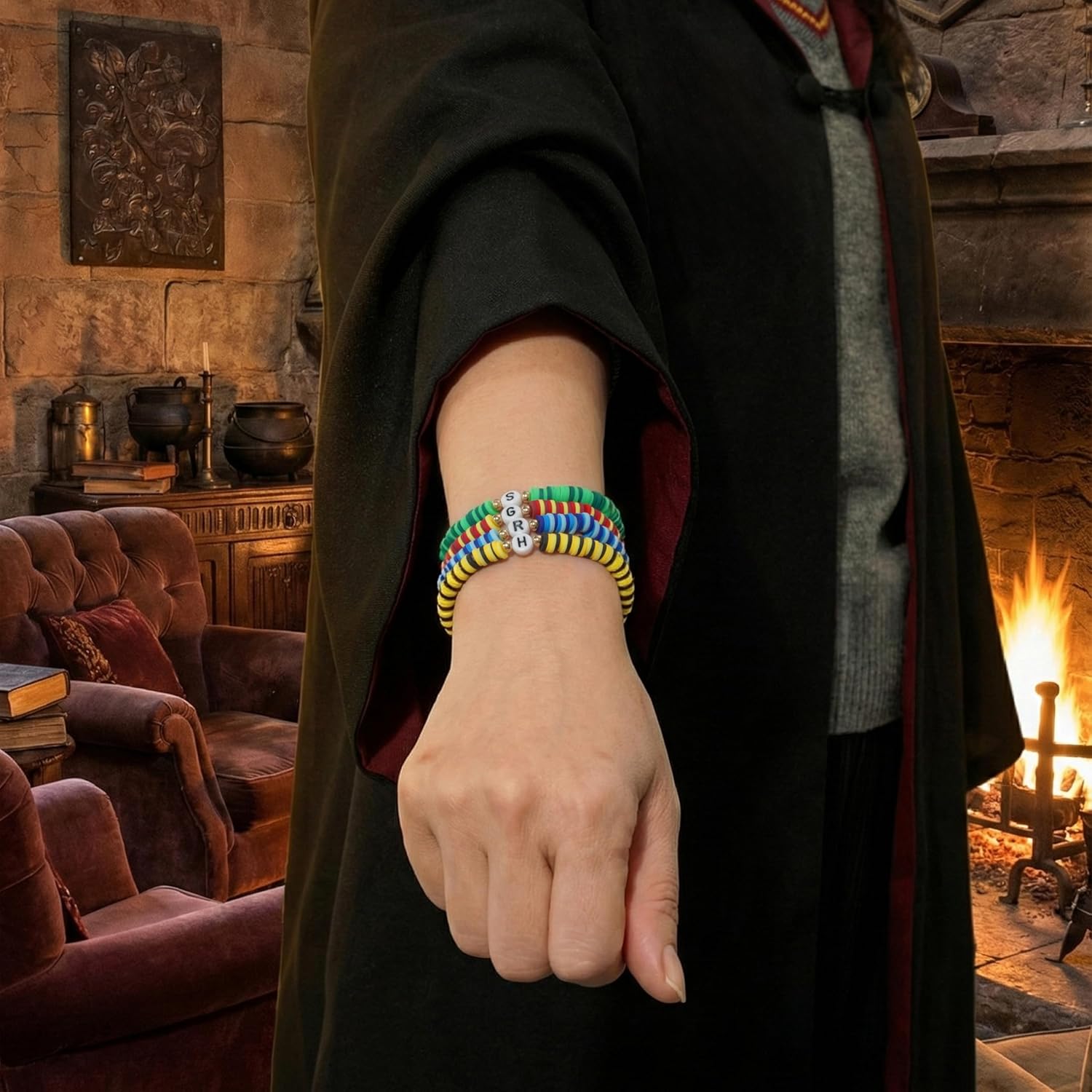 Colorful Magic Bracelets Set, Beaded Bracelet for Friendship, Stretch Bracelets Elastic Layering Boho Jewelry, Gifts for Family Friends, Christmas Halloween Holiday Birthday Gift - Image 7