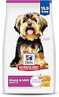 Hill's Science Diet Small & Mini Adult Dry Dog Food, Chicken & Brown Rice, 15.5 lb - Premium Nutrition for Small Breeds