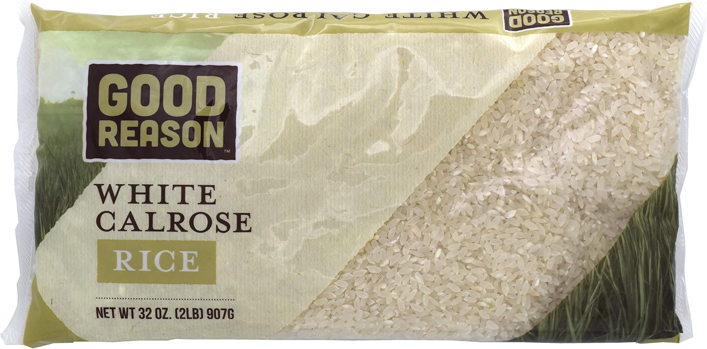 Good Reason Rice White Calrose Rice - Premium Nutritional Gluten-Free Medium Grain Rice, 2 Lb