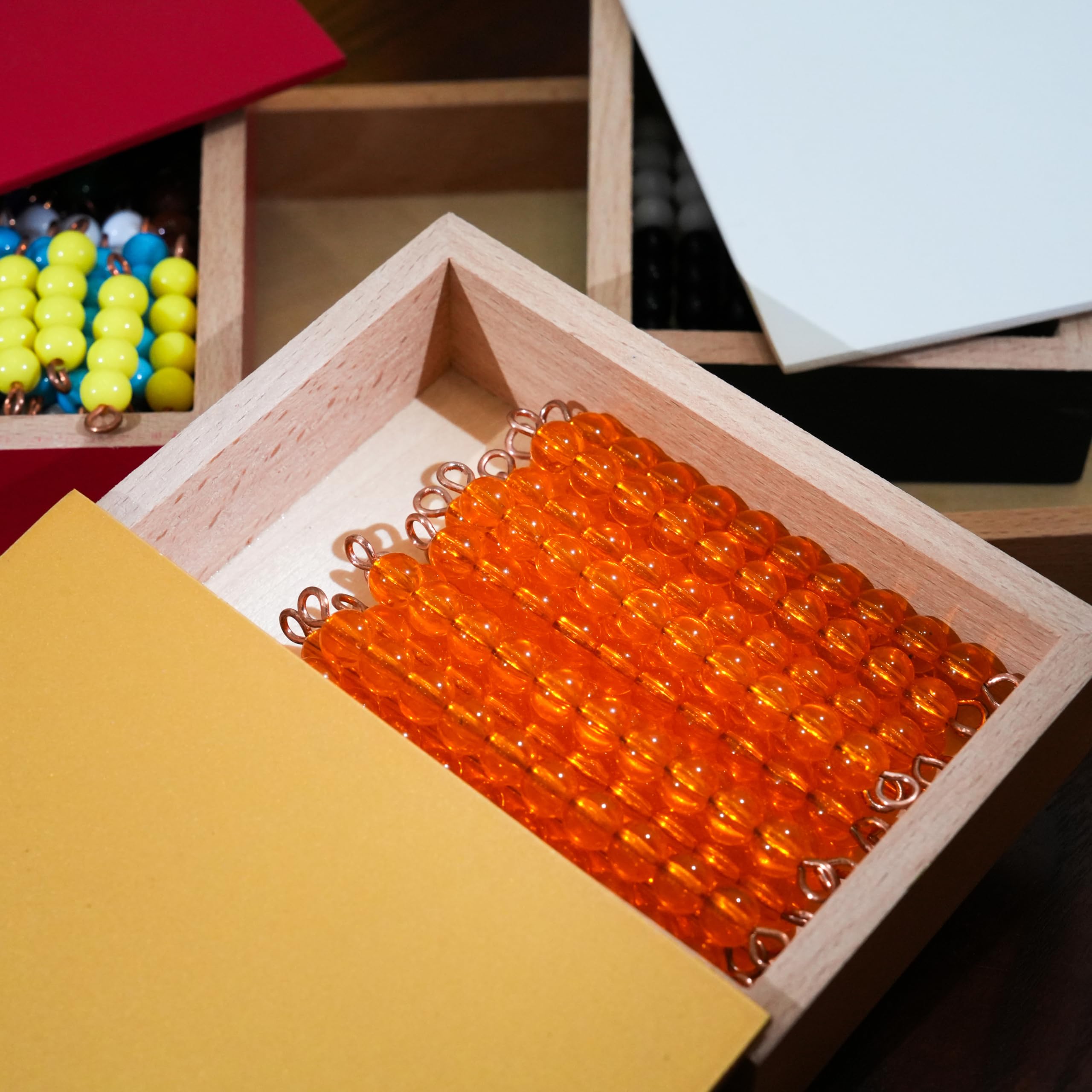 Montessori Materiali matematici, giocattolo educativo in legno per numeri e calcoli, scuola materna e elementare, scuola domestica e aule a partire dai 3 anni (gioco di serpente Montessori