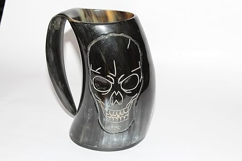 Vista 35 de 5MOONSUN5 HBCUP-573 - Vaso de copa de vino con cuerno vikingo, vaso medieval, vaso de cuerno de buey, vaso de vaso de vaso de cerveza, cerveza