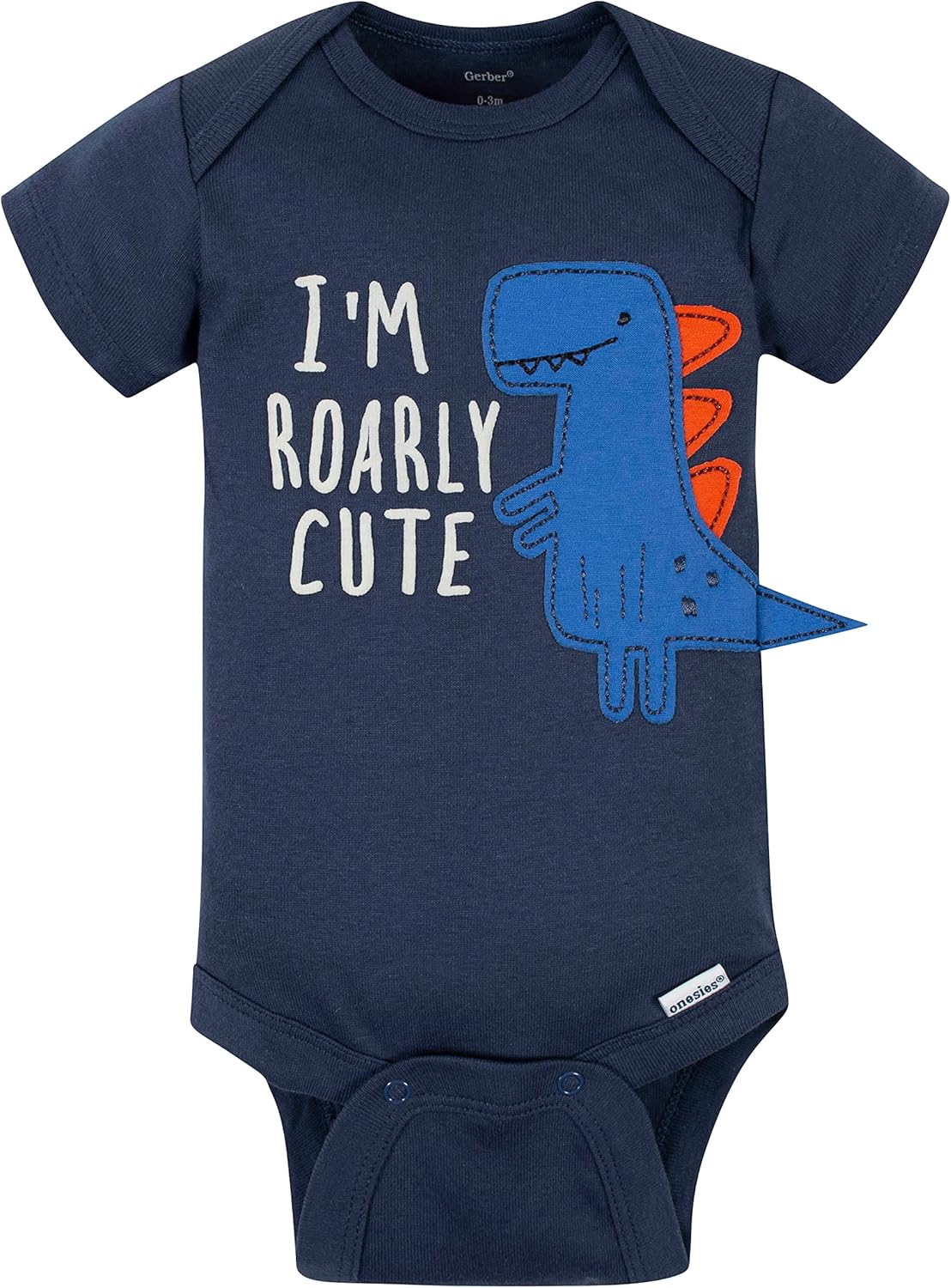 Gerber Baby-Girls 5 Pack Onesies Newborn Dino