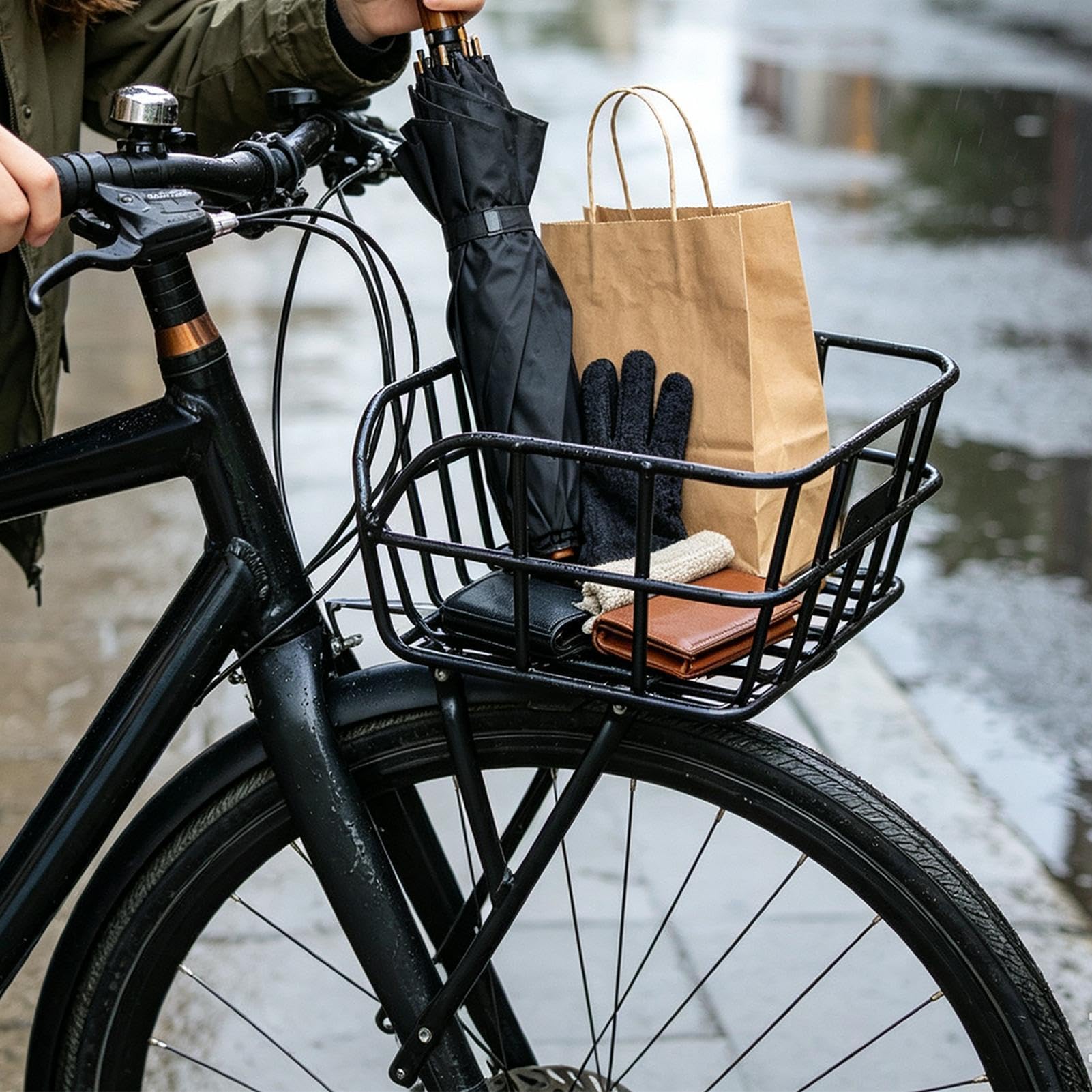 Panier Vélo pour Garçons Support Large Léger et Réglable en d'Aluminium