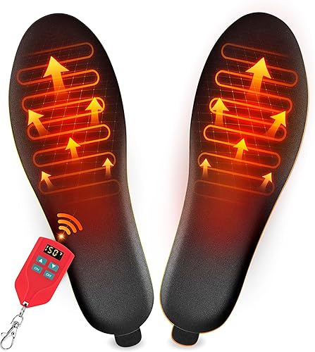 Plantillas térmicas para hombres y mujeres, calentadores de pies recargables con pantalla LED, control remoto, plantillas de calor inalámbricas para disponible en Yaxa Venezuela