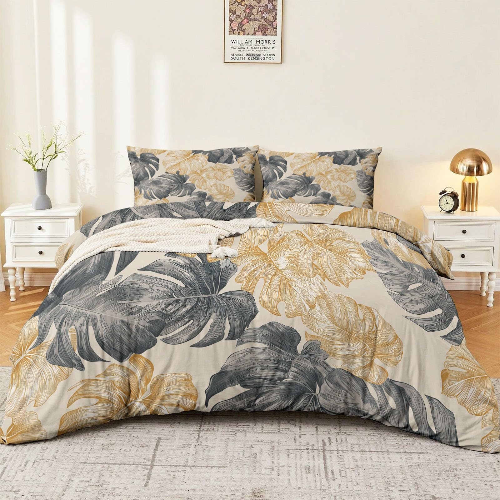 Housse de couette microfibre respirante 240x260 cm pour un lit confortable et facile à entretenir