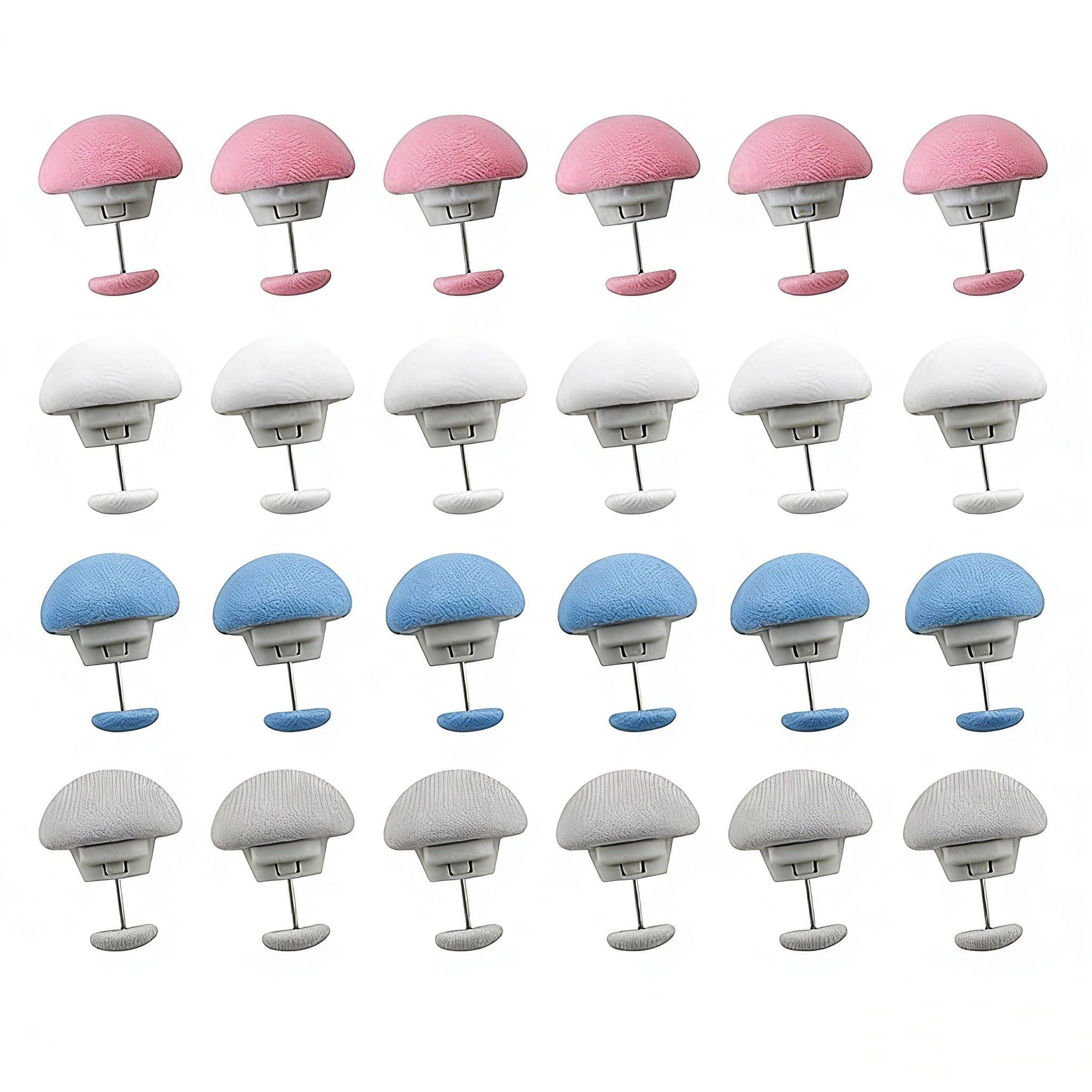 24 Pcs Bedsheet Holder Clip for Bed, Bedsheet Tucker Tool, Bedding Solution for Home and Travel Use, Includes Pink Blue White Grey Colors-image-20