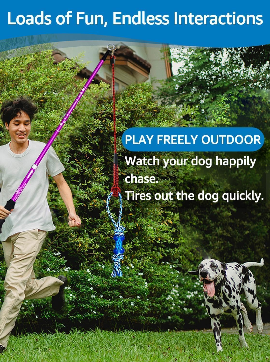 Dog Ball Launcher Heavy Duty Flirt Pole For Dogs 40