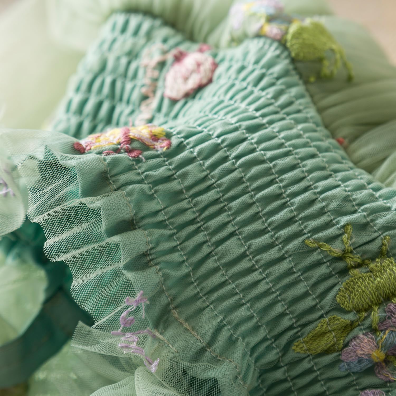 NNJXD Baby Girl Tulle Dress for Toddler Casual Summer Dresses 2150 Green 4-5T image 5 of 6 B0F1SGDW4B