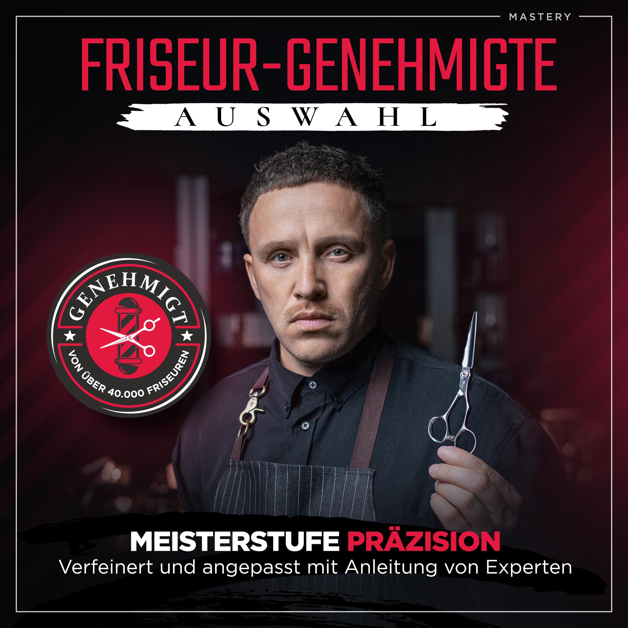 Fagaci Haarschneideschere 5.5" Japanischer Stahl für Ultrapräzise Schnitte, Haarschere mit Rasiermesserscharfen Klingen, Friseurschere Profi, Schere Haare Schneiden Extrem Langlebig, Frisörenschere