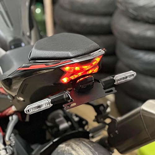 Miniatura 4 de Tail Tidy | Soporte de matrícula para Kawa Z900 [2019-2024] | Color: negro mate