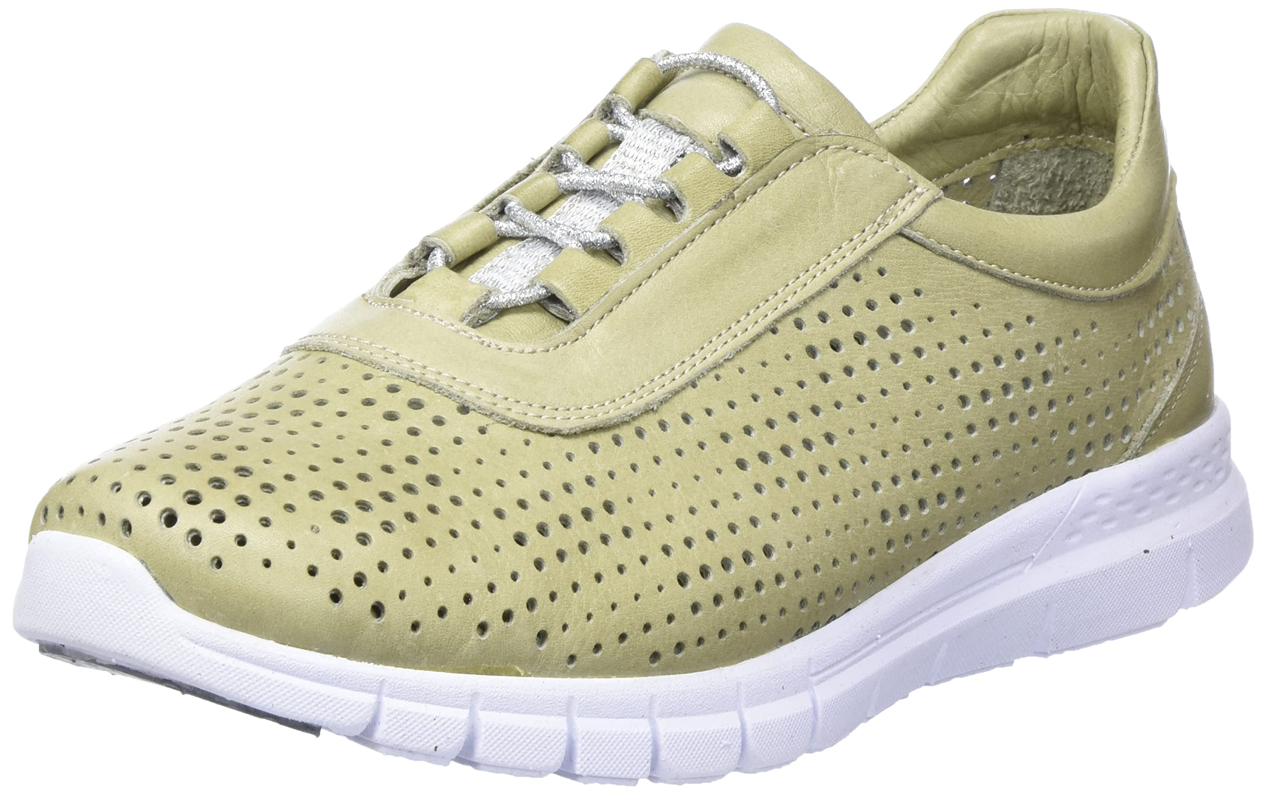 Andrea Conti Women's Trainers Sneaker, Khaki, 6.5 UK