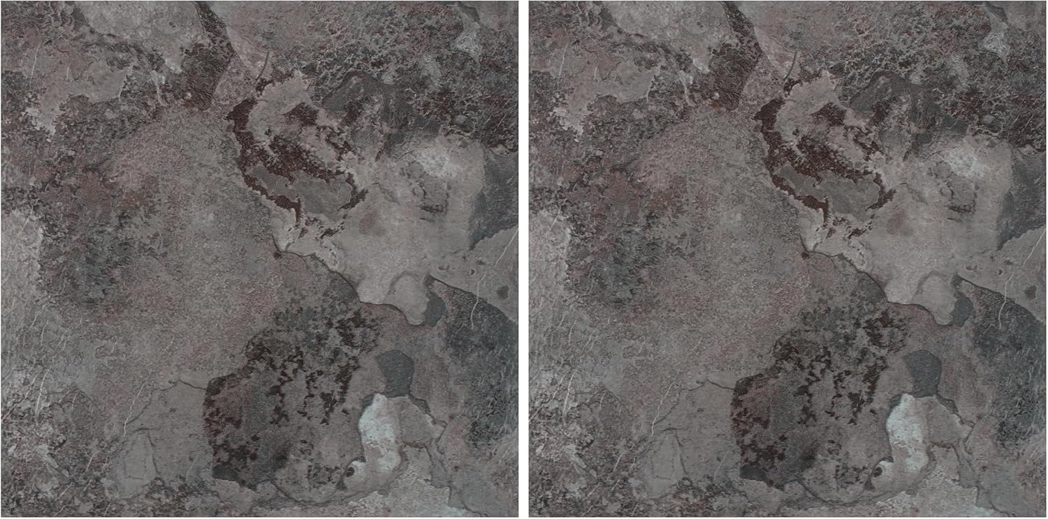 Achim Imports VFT961POVR Home Furnishings Portfolio 12x12 2.0mm Self Adhesive Vinyl Floor, Midnight Marble, 9 Tiles/9 sq. ft, 12 x 12 (Pack of 2)