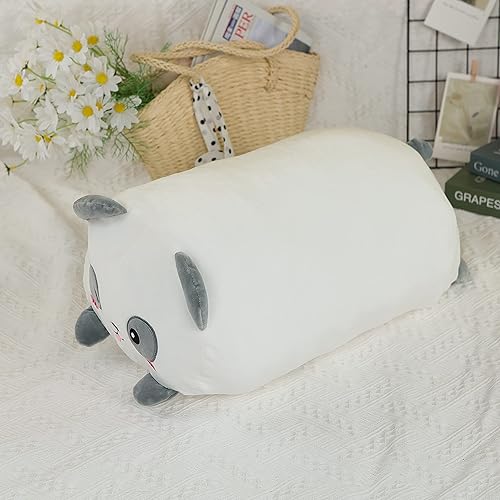 Miniatura 2 de TemBe Bonita almohada de peluche de panda grande de 23.6 pulgadas, muy suave, juguete para abrazar, regalo para ropa de cama, almohada linda para