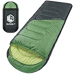 VENTURE 4TH 3-Season Backpacking Sleeping Bag, Camping Sleeping Bags for Adults & Kids - Lightweight, Comfortable, Water Resistant, Ideal for Hiking, Camping & Outdoor - Green/Gray