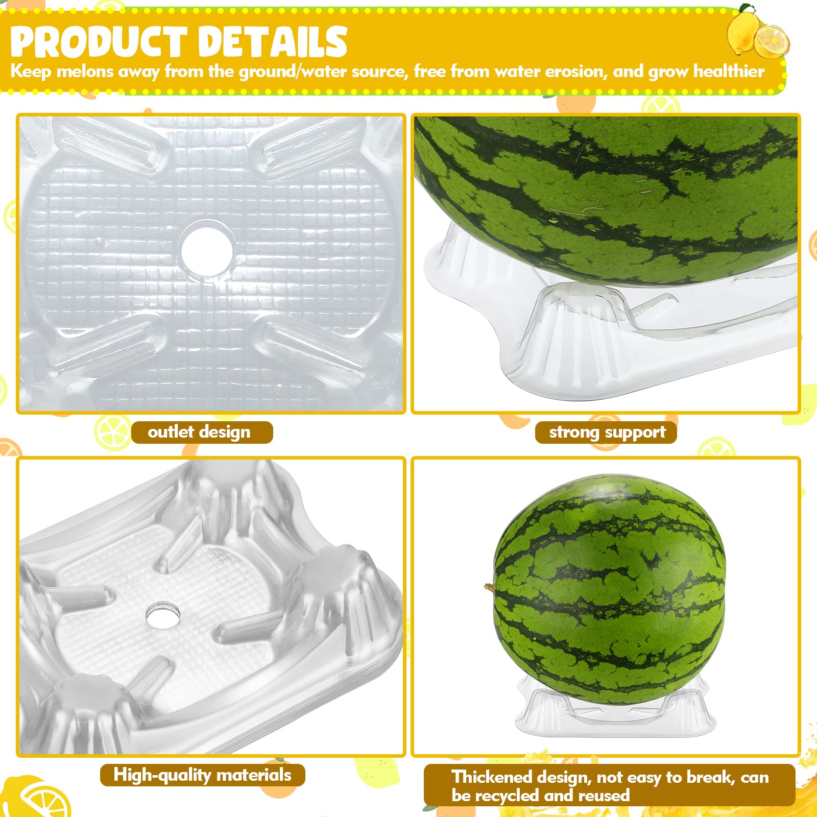 Amazon.com : Irenare 200 Pcs Melon Cradle Plastic Melon Cradles