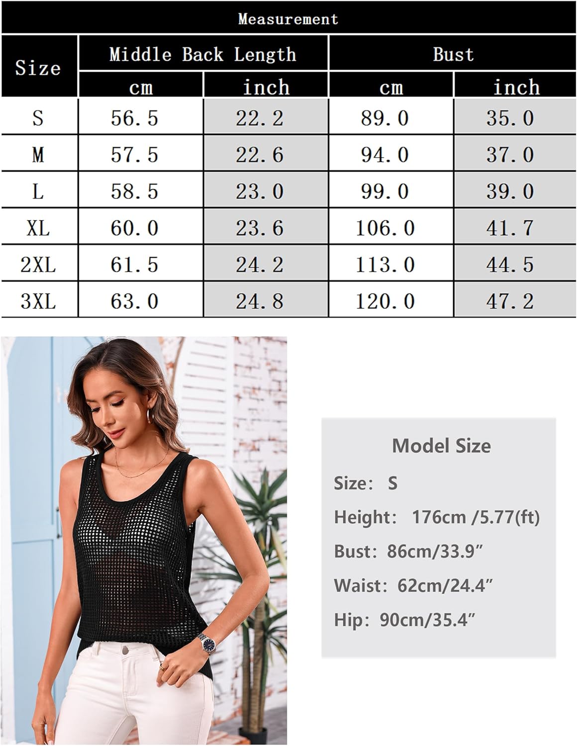 Totatuit Sleeveless Sweater Tops for Women 2026 Boho Tank Top Summer Round Neck Beach Vacation Clothes - Image 4