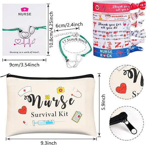 Miniatura 4 de Juegos de regalo de agradecimiento a la enfermera caja de regalo para enfermera, regalos de enfermera, regalo de graduación de enfermera escolar,