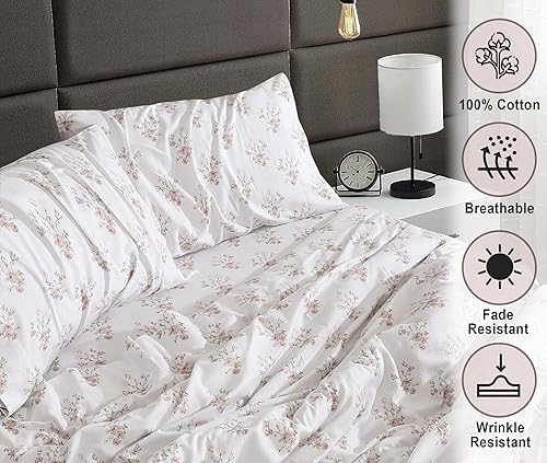 Vista 98 de RUVANTI Juego de sábanas de franela 100% algodón, tamaño matrimonial, 4 piezas, Alpine Serenity Serenidad alpina