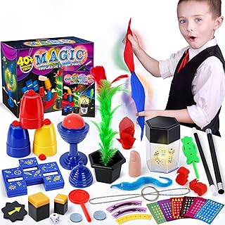 Heyzeibo Magic Kit - Magic Tricks for Kids, Magic Set with Step-by-Step Instructions Manual for Each Trick for Kids Ages 6 7 8 9 10 11 12 to Perform, Magic Toy Gifts for Girls Boys Beginners