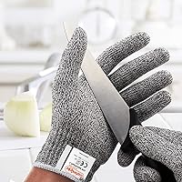 Vista 1 de Guantes CustomGrips resistentes al corte, protección de nivel 5, guantes de seguridad de grado alimenticio para abrir ostras y trabajo de cocina