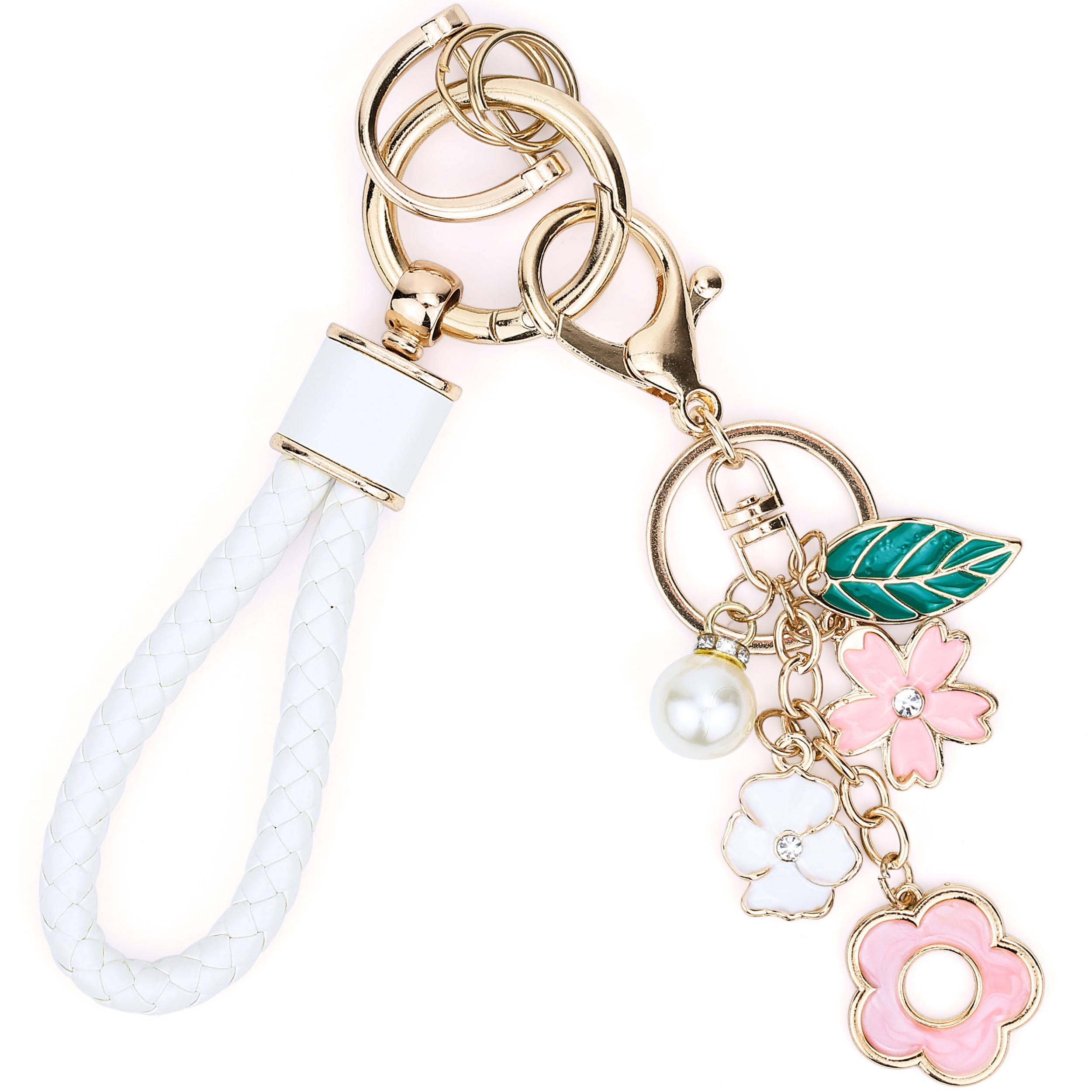 Bazasa Wristlet Wallet Bracelet Keychain Credit Card Holder Silicone Bead Tassel Keychain Bangle Key Ring for Women