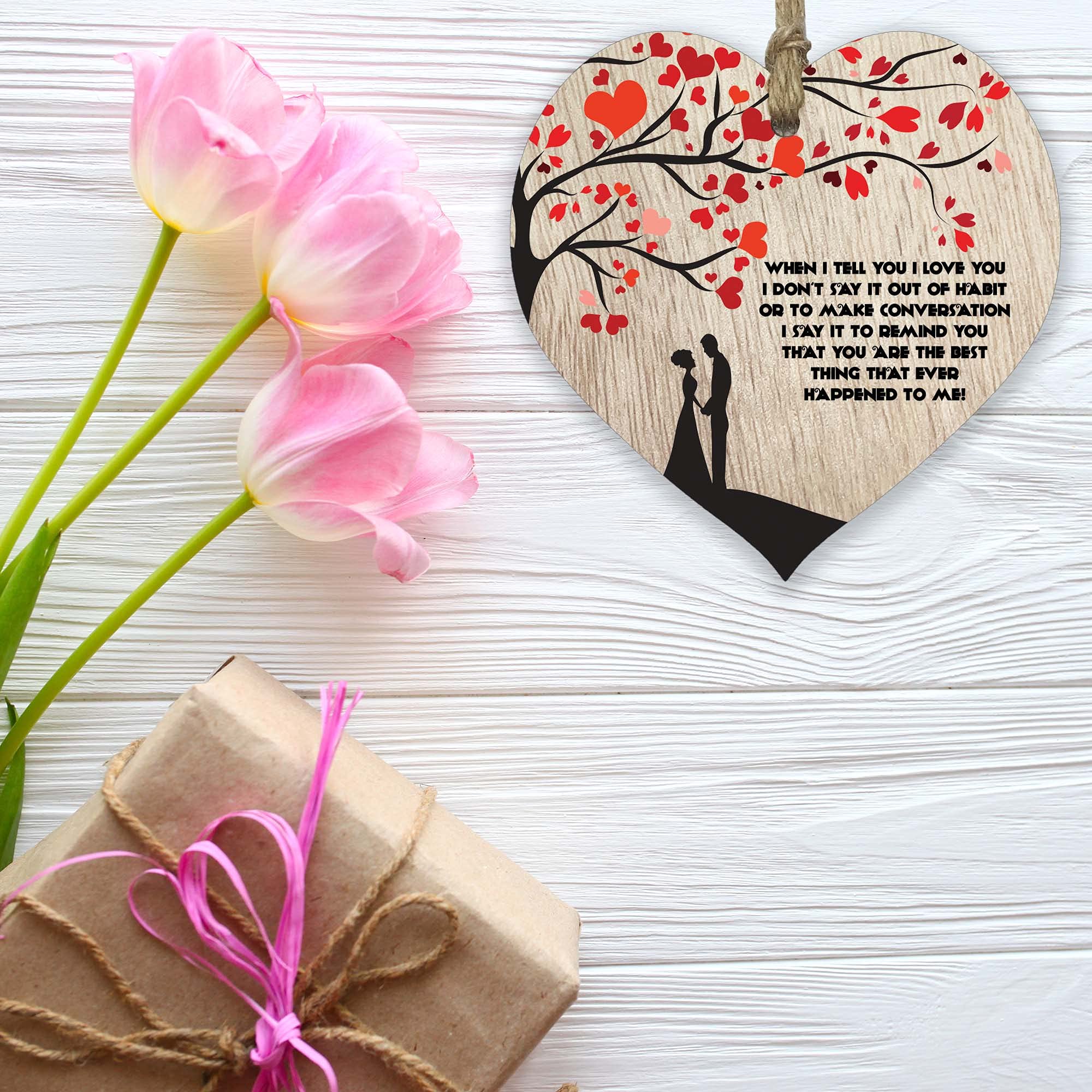 Cuore In Ceramica Personalizzabile The Sticker Studio, Stile Shabby Chic, Nuovo