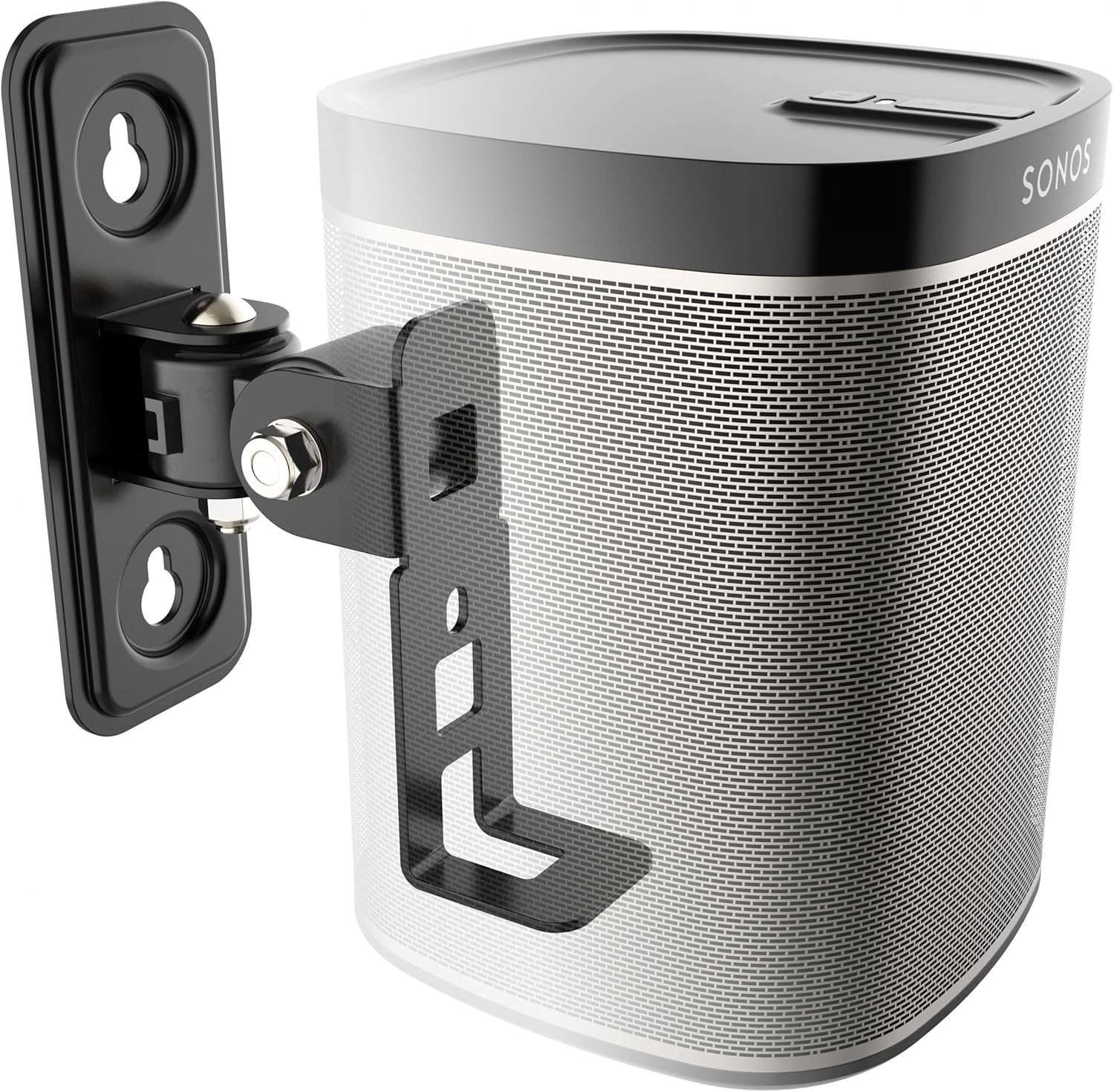 RICOO Supporto altoparlanti da LH431-B parete Per casse Sonos Play:1 Altoparlante bluetooth Braccio girevole inclinabile WLAN Airplay Speaker