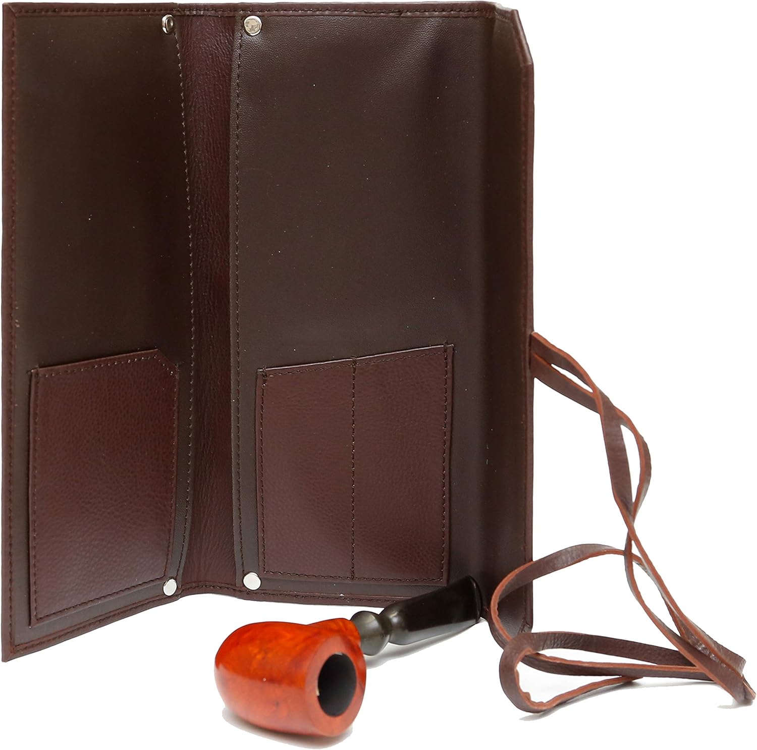 ASHLIN Old School Tobacco Pouch | 100% Tuscany Leather | [POUCH84-18]