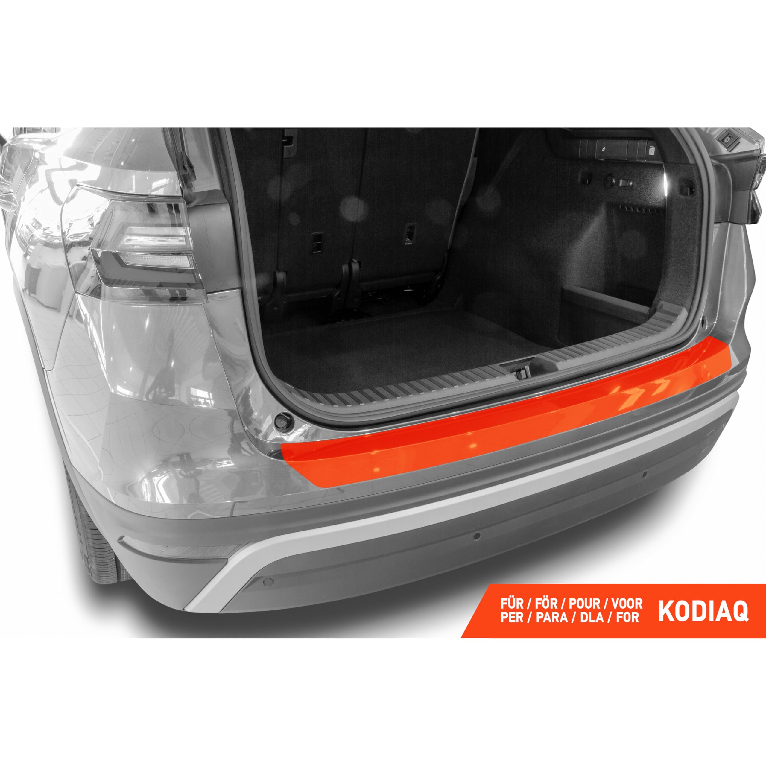 Luxshield Film Protection Seuil de Coffre Voiture pour Skoda Kodiaq 2 (II) PS7 I 2023-2026 Pare Choc Arriere - Transparent