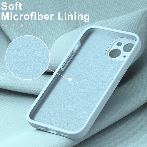 Miniatura 4 de DEENAKIN Funda compatible con iPhone 13 con protector de pantalla, silicona suave y sedosa, funda mejorada para cámara, probada contra caídas de 16