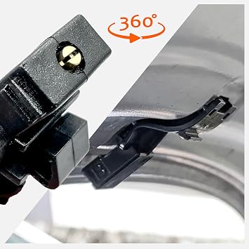 Click&Fit Windscreen Washer Nozzles Compatible with Toyota Corolla Camry Auris Avensis RAV4 Prius C-HR Highlander, Lexus RX450h IS250 – Screen wash Wiper Spray Jets, 2pcs, Adjustable Fan