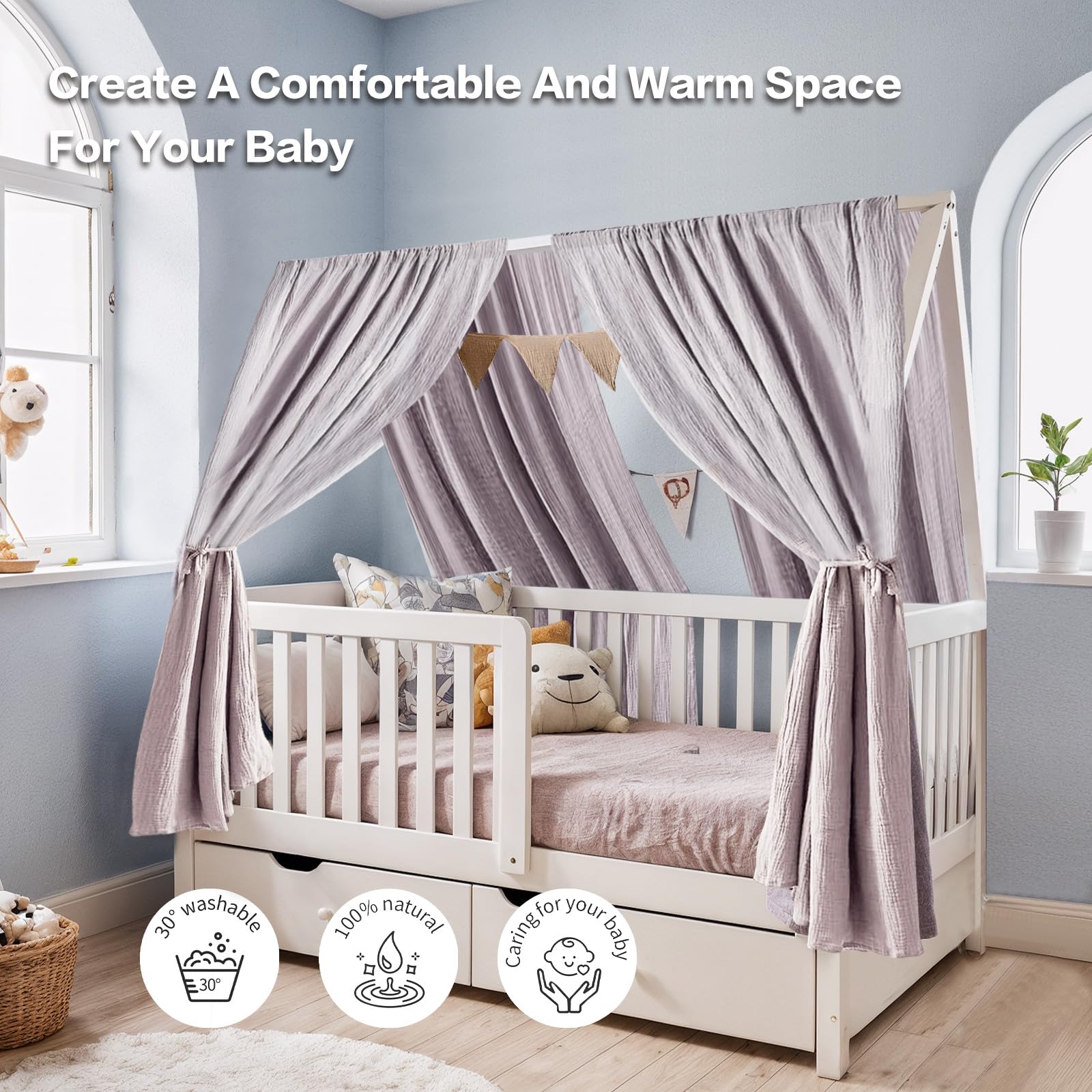 Copripiumino Con Bottoni 100% Cotone Laponia 21 Per Letto Di 180 260x240 Cm 89749007