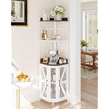TrailBlaze Corner Bar Cabinet with LED Lights & Power Outlet