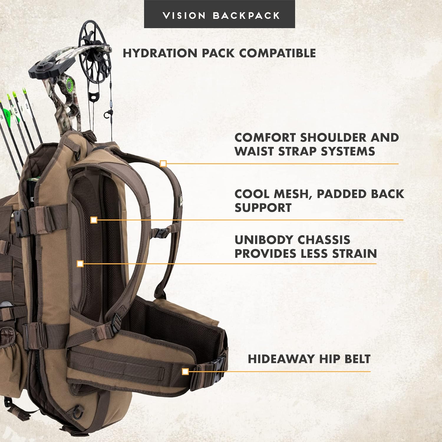 Hunting Gear Insight Hunting Bow Pack Climbing Sticks Carrier