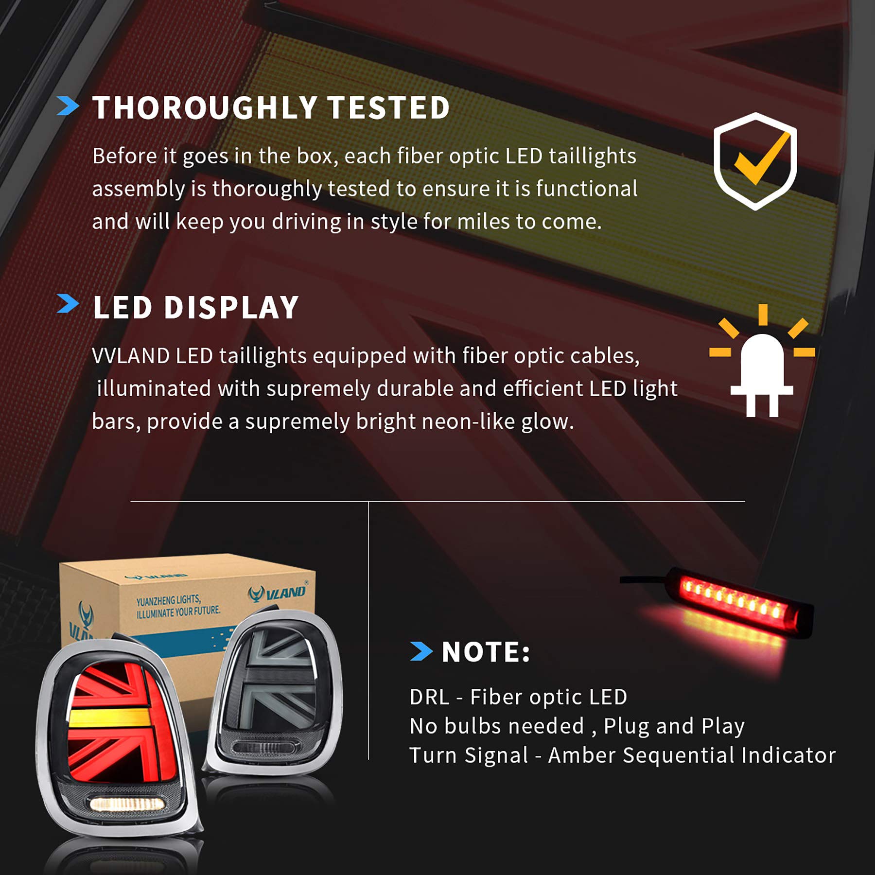 Amazon | VLANDミニ クーパー テールランプ F55/F56/F57ユニオン